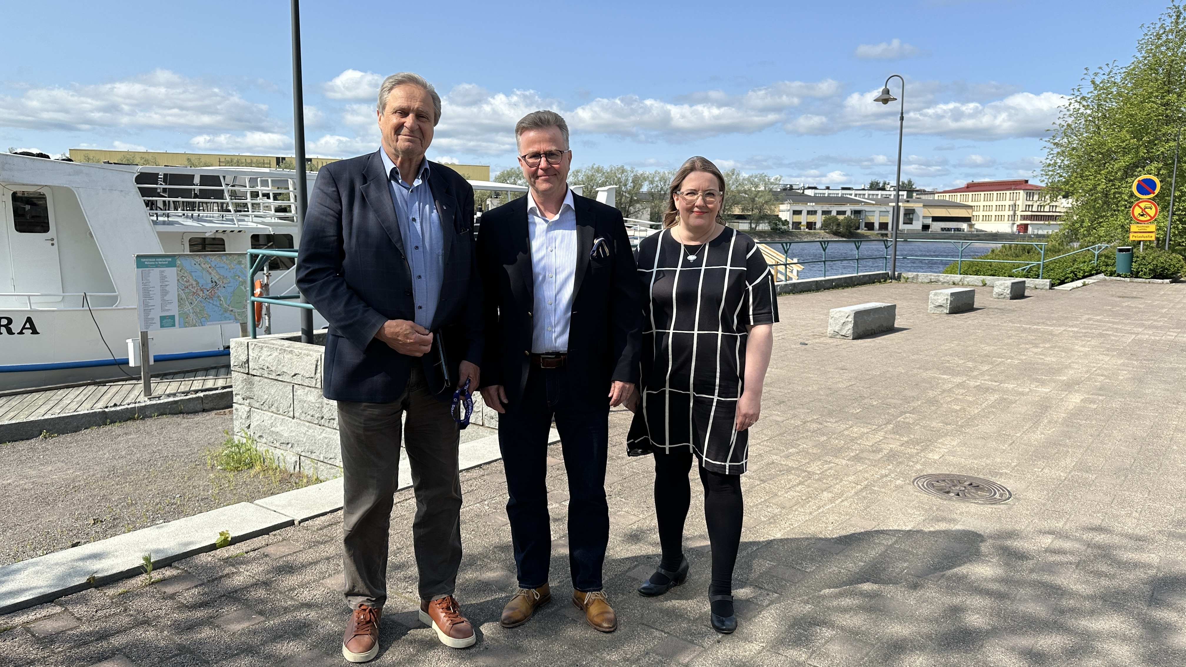 Fredrik Kartsson, Simo Rosendahl ja Piia Puotinen